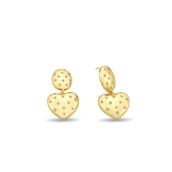 Golden Heart Earring