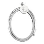 Zirconia- 40 mm- Luzyo - Oval - Silver