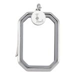 Zirconia - Luzyo- 40*28mm - Silver- Vintage