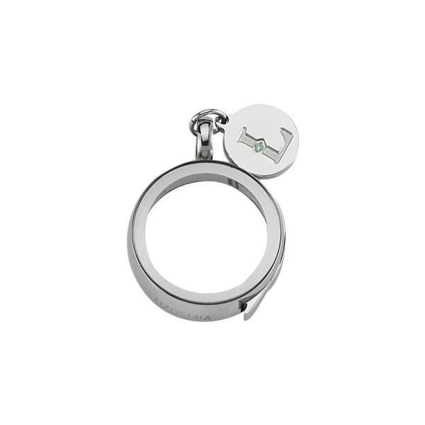 Swarovski Zirconia Logo Tag - Luzyo - 20 mm - Silver - Magnifying