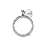 Swarovski Zirconia Logo Tag - Luzyo - 25 mm - Silver - Magnifying