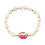 Sea Shell Pearl Bileklik - Pembe
