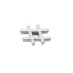 Slider Charm Hashtag - Gümüş
