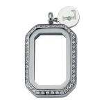 Swarovski- 33*23 mm- Zirconia - Luzyo - Vintage - Silver