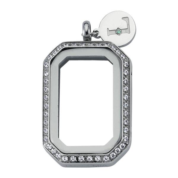 Swarovski- 33*23 mm- Zirconia - Luzyo - Vintage - Silver