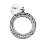 Swarovski Zirconia- 25 mm- Luzyo - Silver