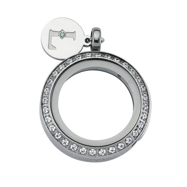 Swarovski Zirconia- 25 mm- Luzyo - Silver