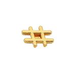 Slider Charm Hashtag - Gold