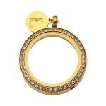 Swarovski Zirconia-30 mm- Luzyo - Gold