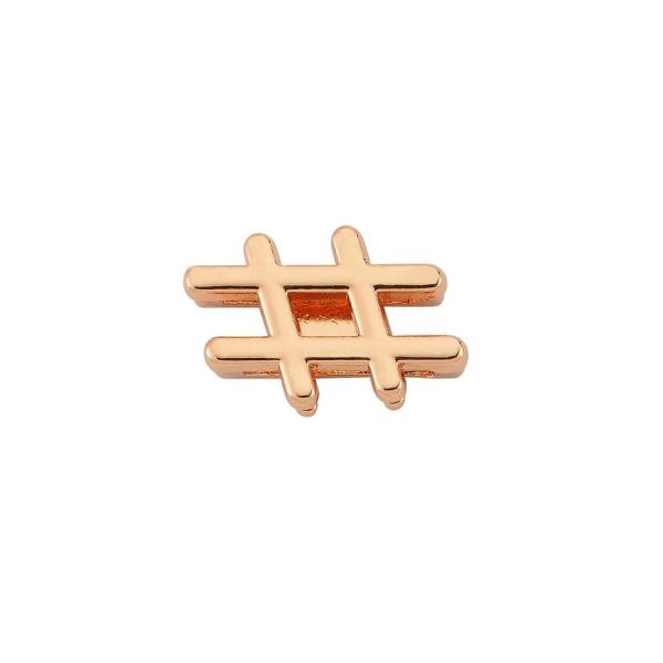 Slider Charm Hashtag - Rose