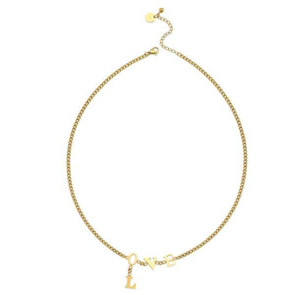 Gold Kaplama Love Kolye