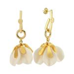 White Bloom Earring