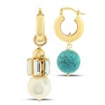 Turquoise Hoop Earring