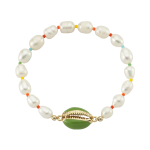 Sea Shell Pearl Bileklik - Yeşil