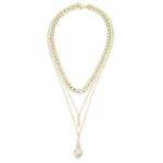 Pearl Drop Chain Necklace