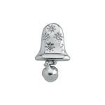 Slider Charm Christmas Bell - Silver