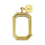 Zirconia Luzyo 33*23mm - Gold- Vintage