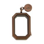 Zirconia-33*23mm - Luzyo - Vintage - Bronz
