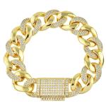Curb Cz Bracelet 15mm