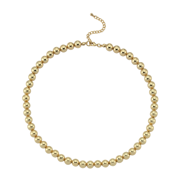 Gz Beads Neck - 8 mm - Gold